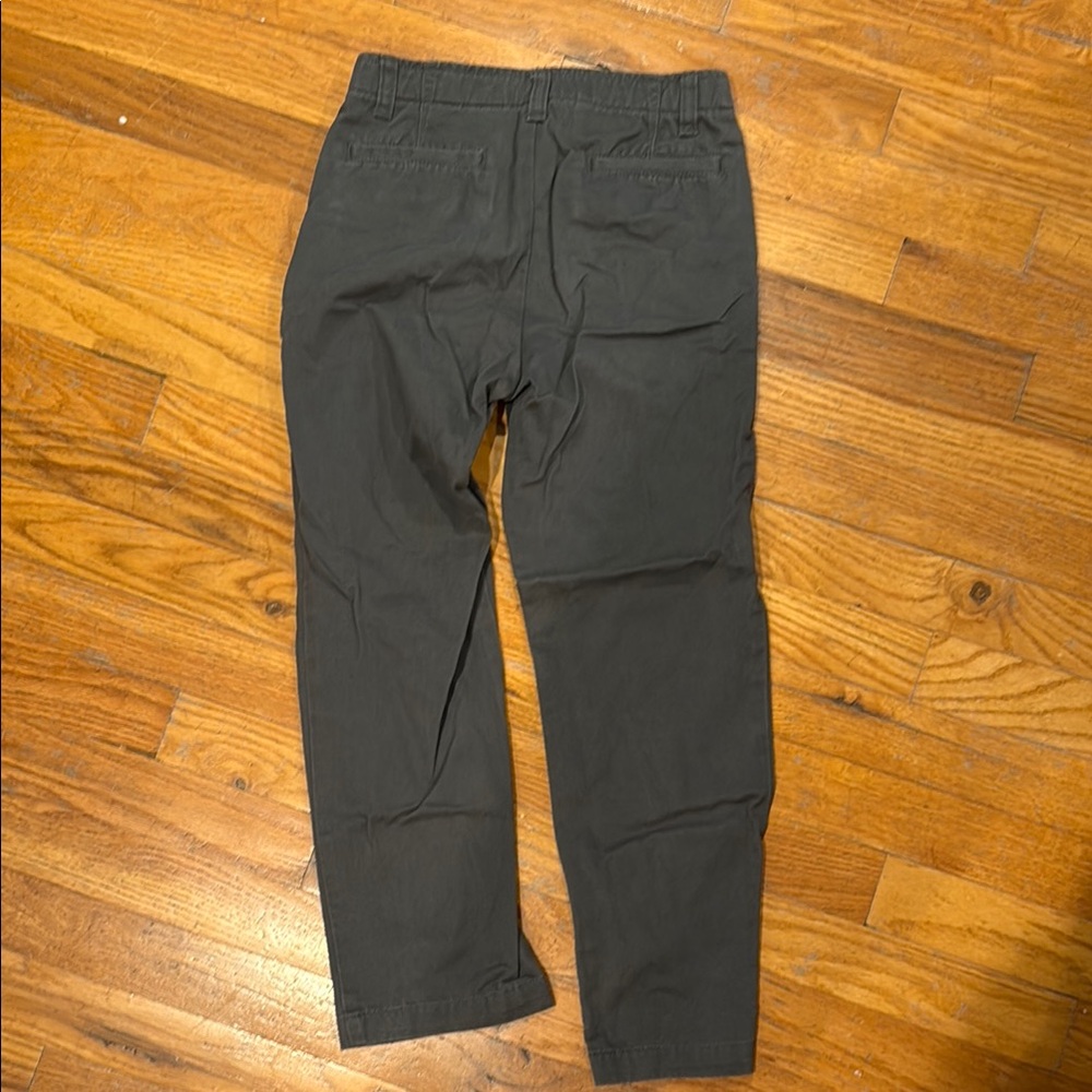 Lands' End Kids' Gray Chinos - Picture 2 of 4